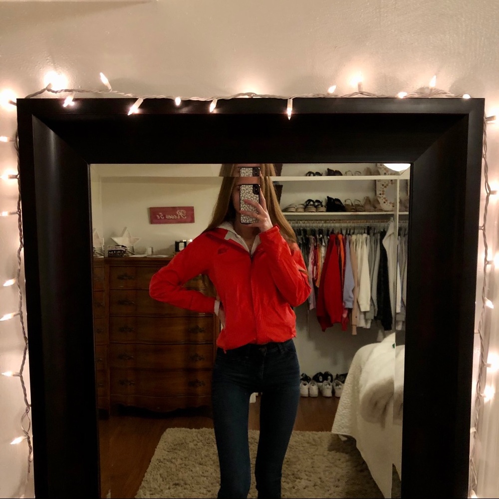 The north face hooded windbreaker